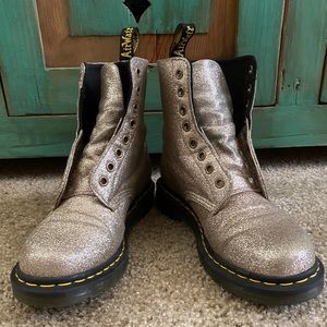 Gold Sparkle Doc Martens